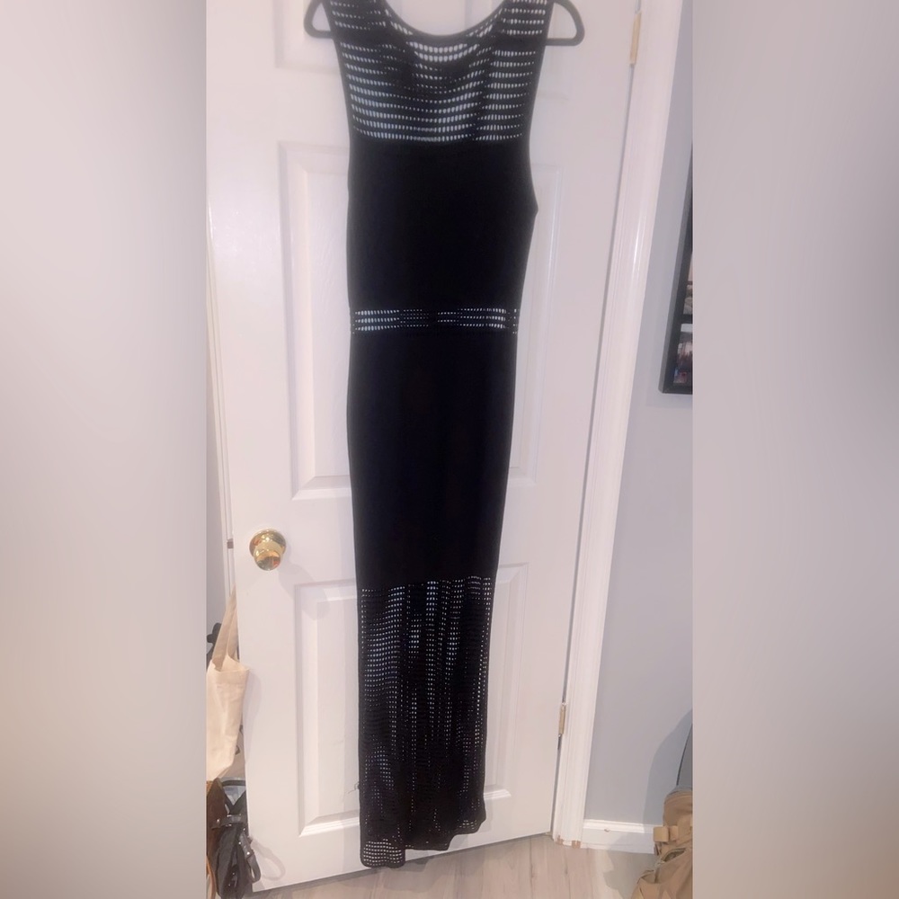 Gorgeous Black Torn by Ronny Kobo Maxi Dress